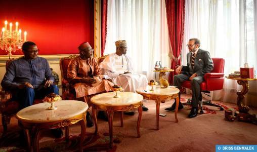 جلالة الملك يستقبل وزراء الشؤون الخارجية بالبلدان الثلاثة الأعضاء في تحالف دول الساحل