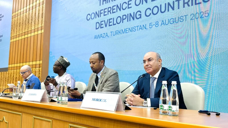 السيد محمد غياث نائب رئيس مجلس النواب يشارك في المنتدى البرلماني المنعقد في إطار مؤتمر الأمم المتحدة والمعني بالبلدان النامية الغير الساحلية